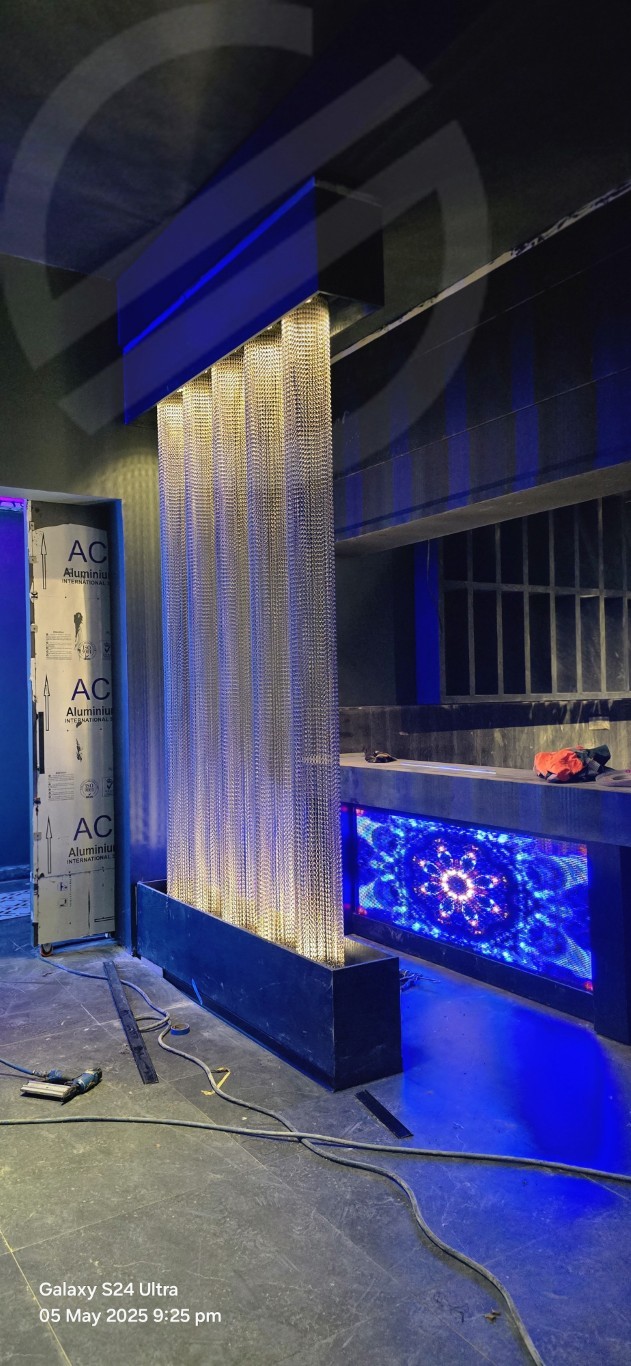 Club Acoustic Ceiling Installation