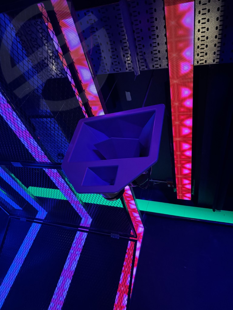 Nightclub Purple Lighting Display